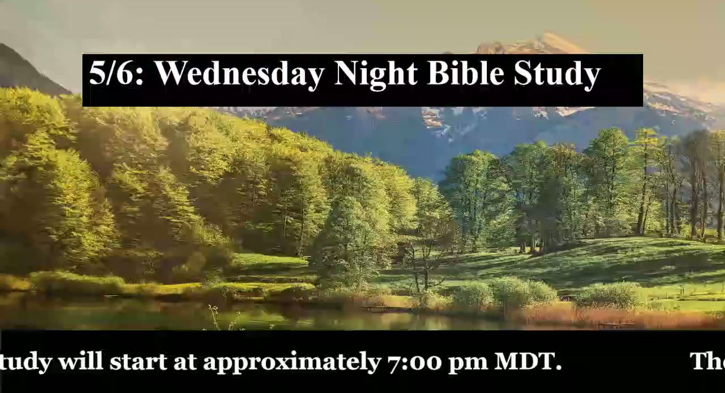 5/6: God’s Goodness - Psalm 81 - 7pmWed